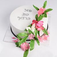 Nerium oleander flowers cake