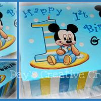 1st Birthday Baby Mickey Mouse