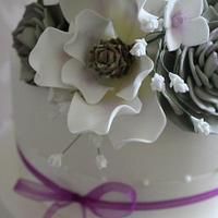 Magnolia Wedding Cake.
