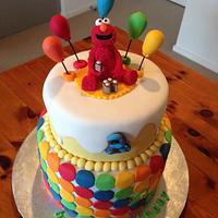 Colourful Elmo Cake