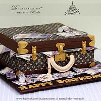 LOUIS VUITTON Suitcase Cake