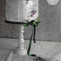 Wedding Cake "Veiled Romanticism " for "Pasteles de Ensueño" Magazine