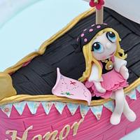 Girly pirate birthday cake