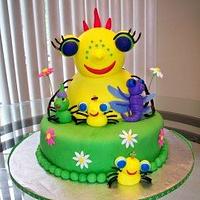 Miss Sunny Patch spider friends cake