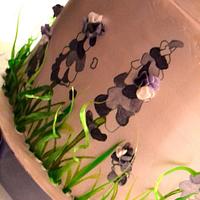 The Sugar Nursery's Painted 2D/3D Lavendar Cake