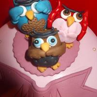 3 wise owls cake 