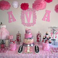 Baby shower sweet table