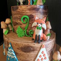 Woodland Birthday Cake..