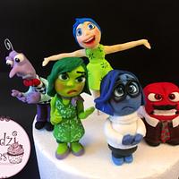 Inside Out Figures💜💙💛💚 ️ - Cake by Hend Taha-HODZI CAKES - CakesDecor