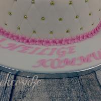 Pink Communion Cake
