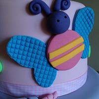 "Hugs & Stitches" Theme 1st Birthday Cake