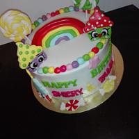 Cute girly birthday cake