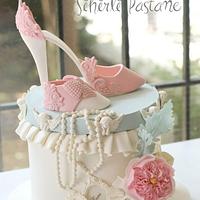 Mother and Baby Shoe Cake