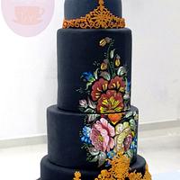 Edward & Bella's wedding cake (backup cake)