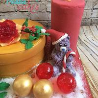 Fondant Cake Topper Sweet Christmas Collaboration - Me to you bear