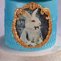 Alice and the White Rabbit Cake !! 