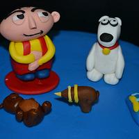 Stewie and Brian Cake