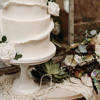 1920s themed wedding cake