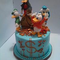 Scrooge Mc duck and the nephews