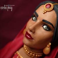 Indian woman chocolate bust