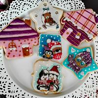 Winter themed cookies
