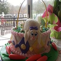 Easter Bunny Basket Cake