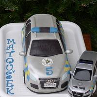 Police car by toys