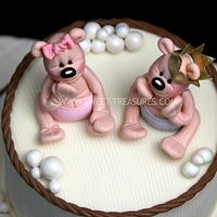 Twin Bears Cake