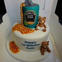 Baked Beans Cake.