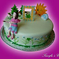 Cake for artist girl