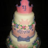 Three Tier Princess Cake
