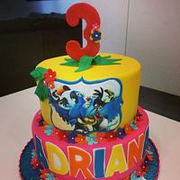 Rio Themed Birthday Cake