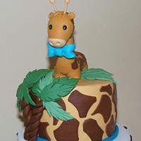 Jungle Safari Cake Baby Shower Cake
