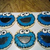 Cookie monster cake 