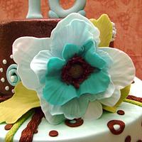 Freeform Flower Cake