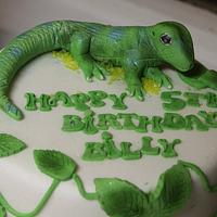 The snake and lizzard cake lol