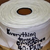 Toilet paper cake!  