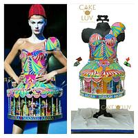 Katy perry dress cake