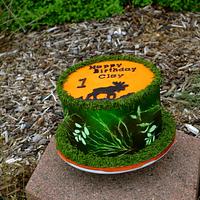 Moose Hunter Camo Cake