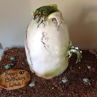 Dino egg cake