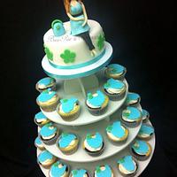 Pregnant Mommy - Baby Blue Shower