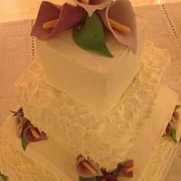 Calla Lilly wedding cake