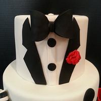 Tuxedo Birthday Cake