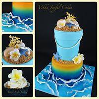 Bec's birthday beach cake