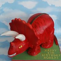 Triceratops cake