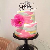Watercolour cake Watercolour cake