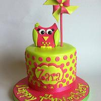 Owl cake 