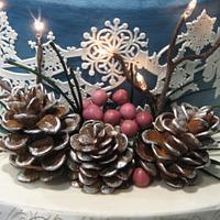 Sweet 16 Winter Wonderland cake