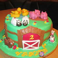 Farm Animals Birthday cake