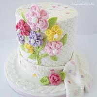Knitting cake 